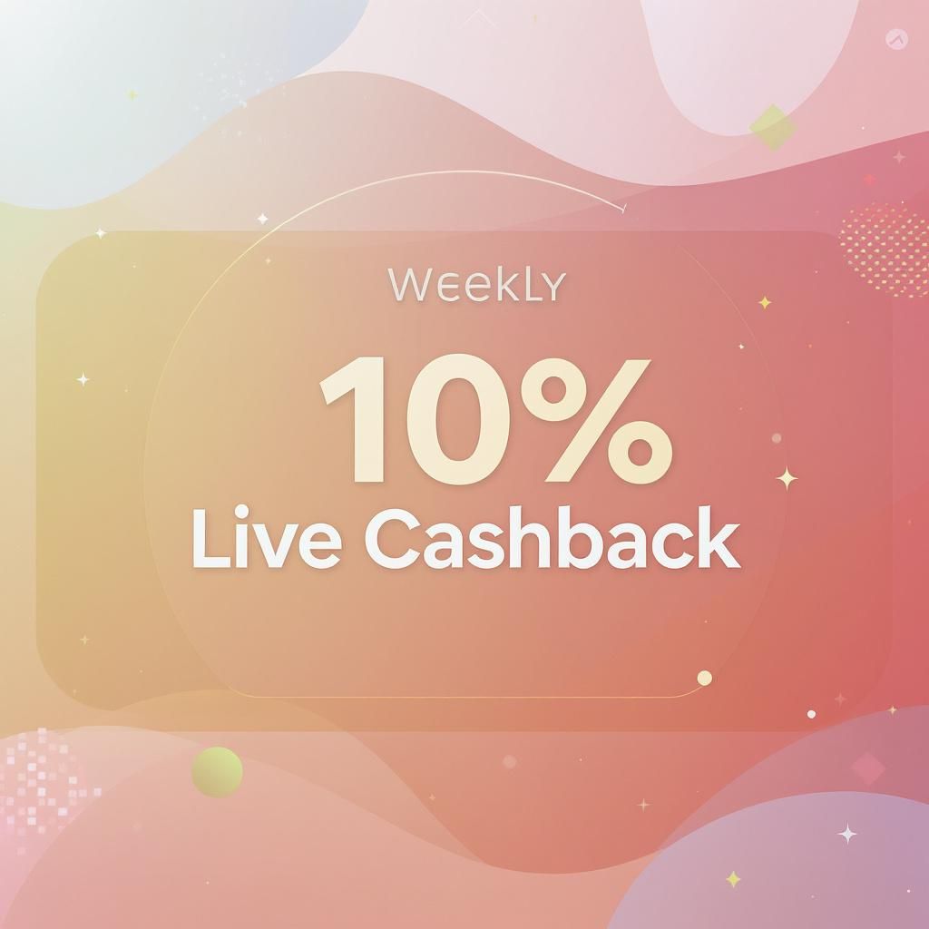 Weekly 10% Live Cashback